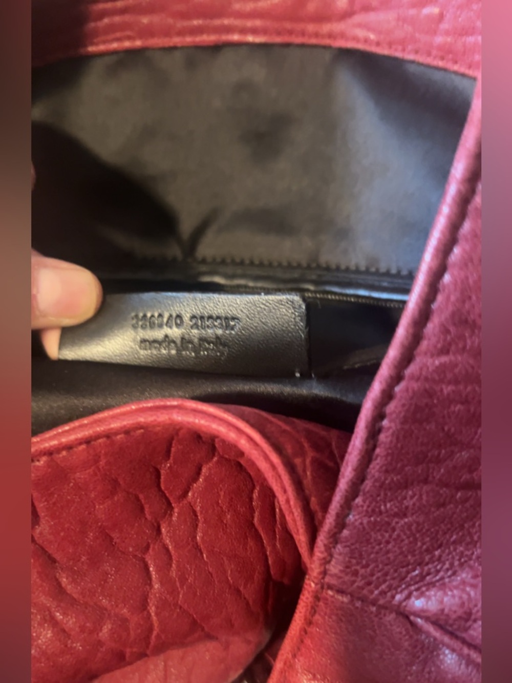 NEW | Yves Saint Laurent | Plush Red Crimson Leather Shoulder Handbag Women’s - Picture 11 of 15